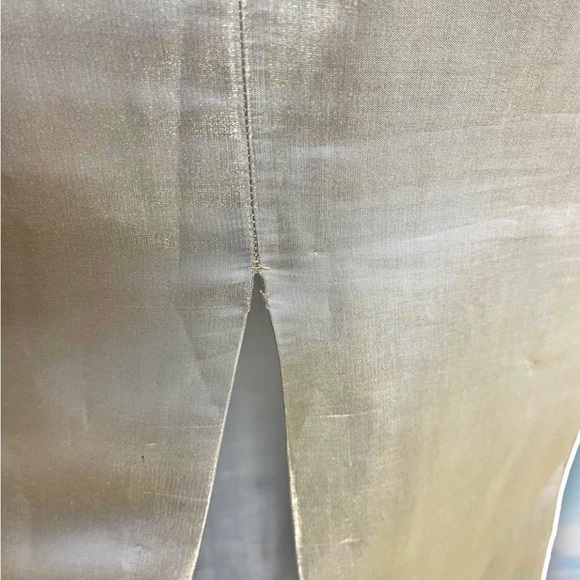 VINTAGE Y2K 90s Handmade Metallic Silky Bow Strap Prom Dress Homecoming 2000s - Picture 13 of 16